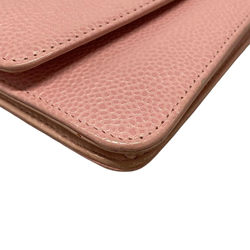 Chanel Wallet - A13509 Pink Chain Wallet W/gold Hardware