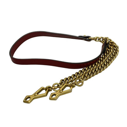 Gucci Handbag GG Marmont Mini Top Handle Bag 583571 Black And Red Leather