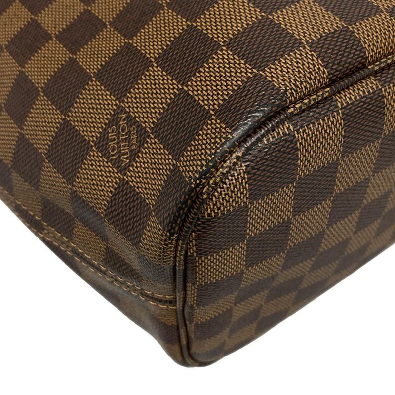Louis Vuitton Damier Neverfull MM N41358 Ebène Tote Bag