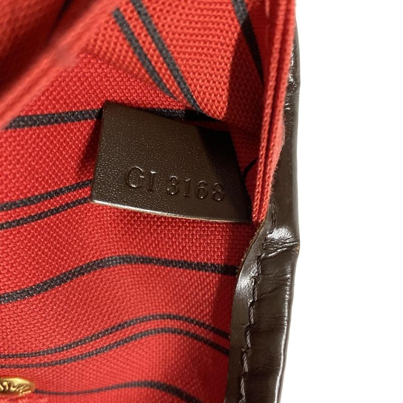 Louis Vuitton Damier Neverfull MM N41358 Ebène Tote Bag