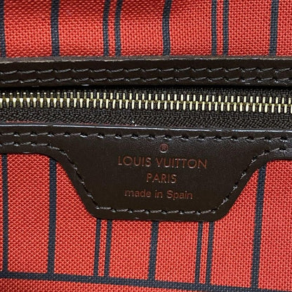 Louis Vuitton Damier Neverfull MM N41358 Ebène Tote Bag