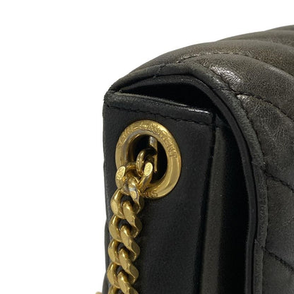 Saint Laurent Paris Shoulder Bag Kate 99 632014 Black Chain Handle/monogram