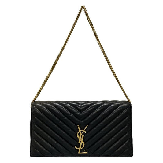 Saint Laurent Paris Shoulder Bag Kate 99 632014 Black Chain Handle/monogram