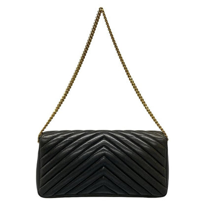 Saint Laurent Paris Shoulder Bag Kate 99 632014 Black Chain Handle/monogram