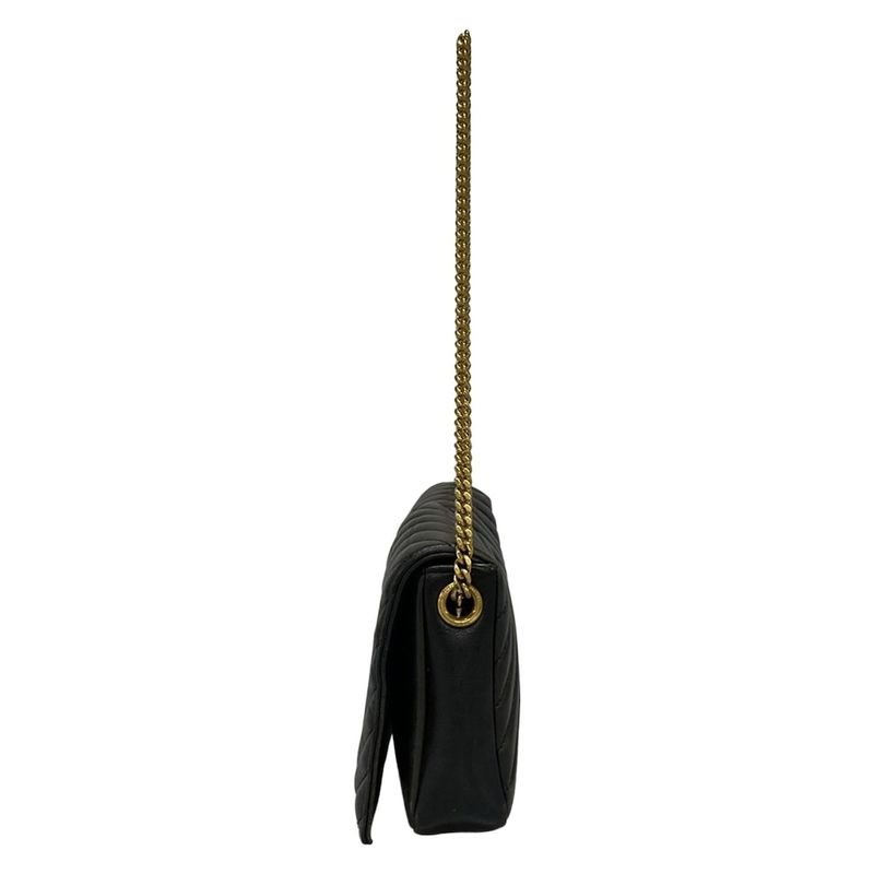 Saint Laurent Paris Shoulder Bag Kate 99 632014 Black Chain Handle/monogram