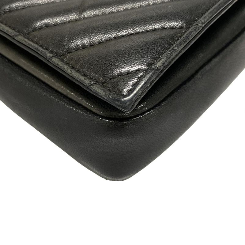 Saint Laurent Paris Shoulder Bag Kate 99 632014 Black Chain Handle/monogram