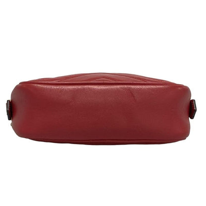 Gucci Shoulder Bag GG Marmont Mini Camera Bag 448065 Red Chain Shoulder/quilted