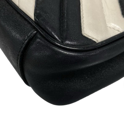 Gucci Shoulder Bag GG Marmont Quilted Small Shoulder Bag 443497 Black And White