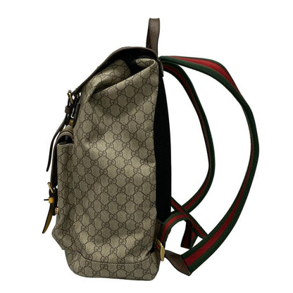 Gucci Backpack Sac Soft GG Supreme Backpack 473869 Beige X Ebony X Dark Brown