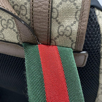 Gucci Backpack Sac Soft GG Supreme Backpack 473869 Beige X Ebony X Dark Brown