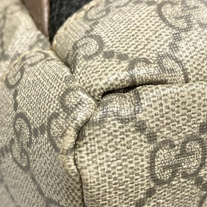 Gucci Backpack Sac Soft GG Supreme Backpack 473869 Beige X Ebony X Dark Brown