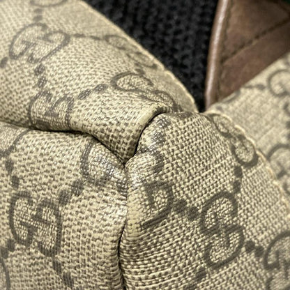 Gucci Backpack Sac Soft GG Supreme Backpack 473869 Beige X Ebony X Dark Brown