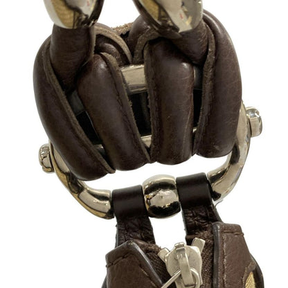 Gucci Shoulder Bag Techno Horsebit / GG Pattern 240261 Beige X Brown X Dark