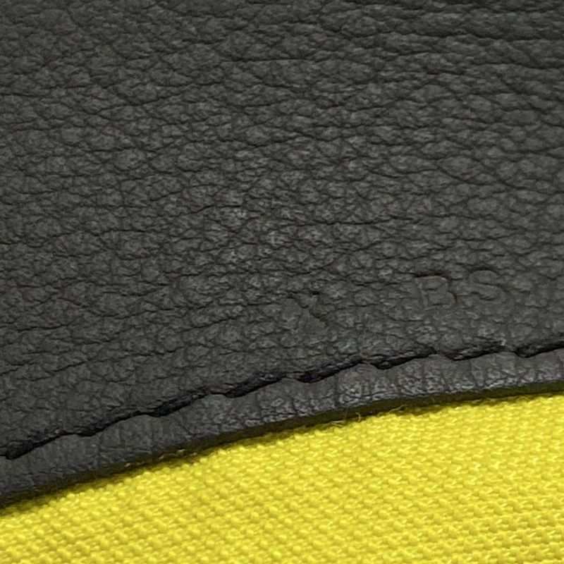 Hermes Clutch Bag City Slide Black Silver Hardware