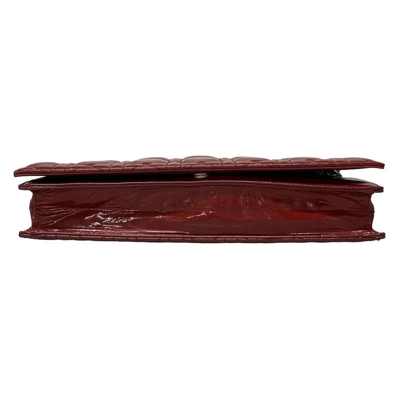 Dior/christian Dior Clutch Bag Canage Stitch Red Leather