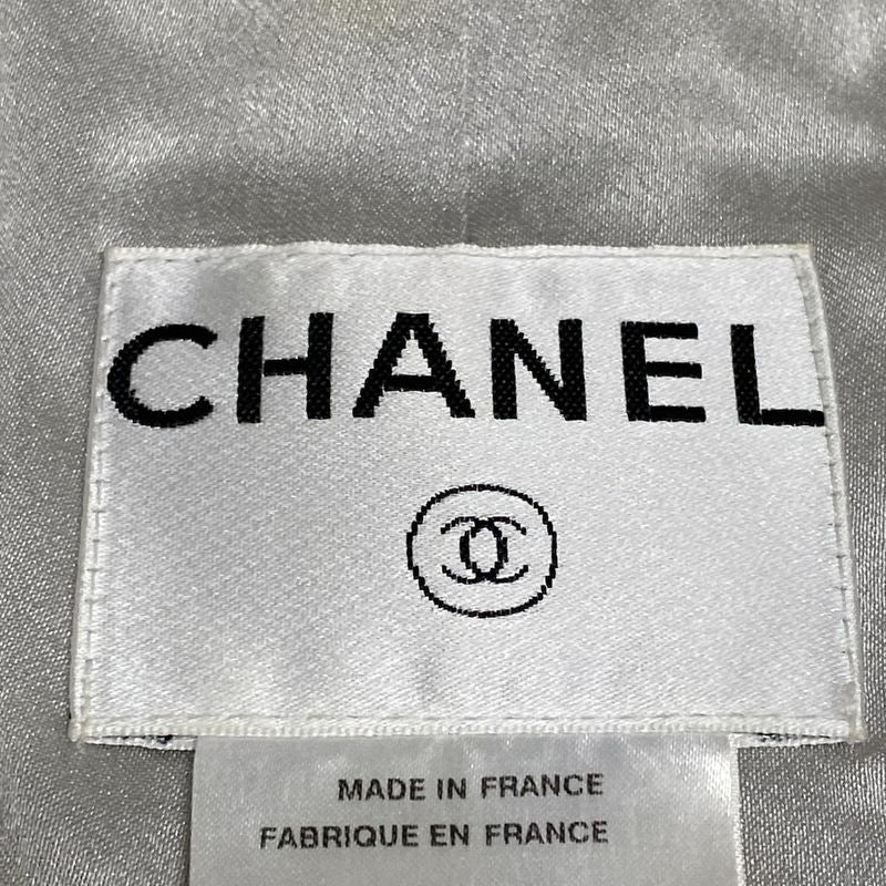 Chanel Skirt Suit Size 38 M Ladies P29904/p30118 Light Blue/ivory/multi