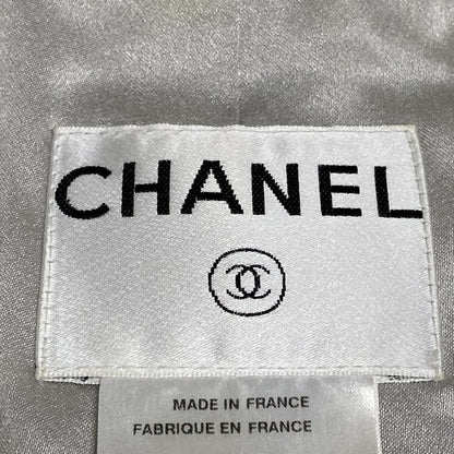 Chanel Skirt Suit Size 38 M Ladies P29904/p30118 Light Blue/ivory/multi