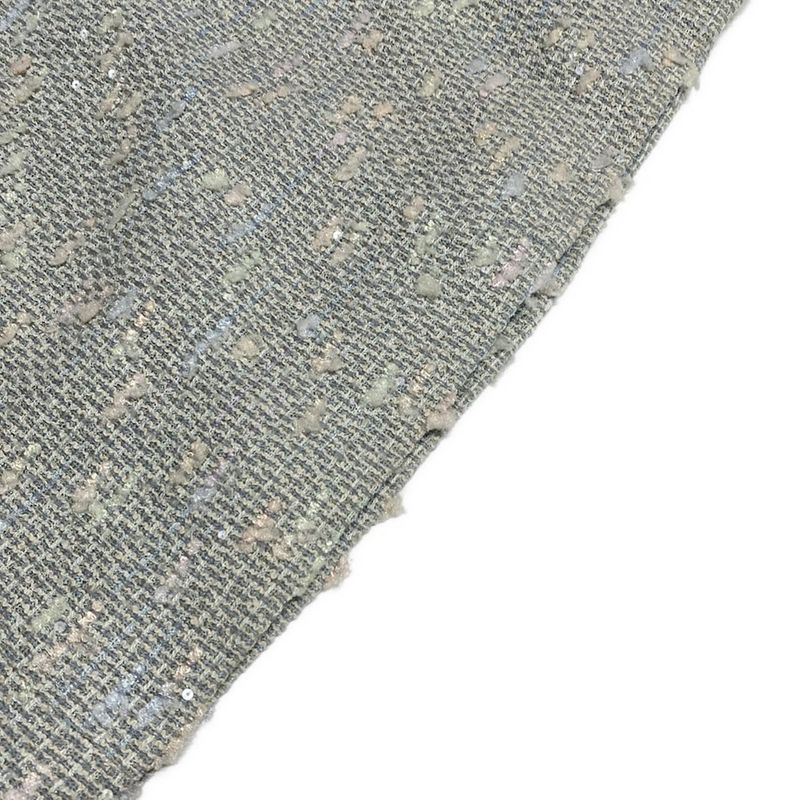 Chanel Skirt Suit Size 38 M Ladies P29904/p30118 Light Blue/ivory/multi