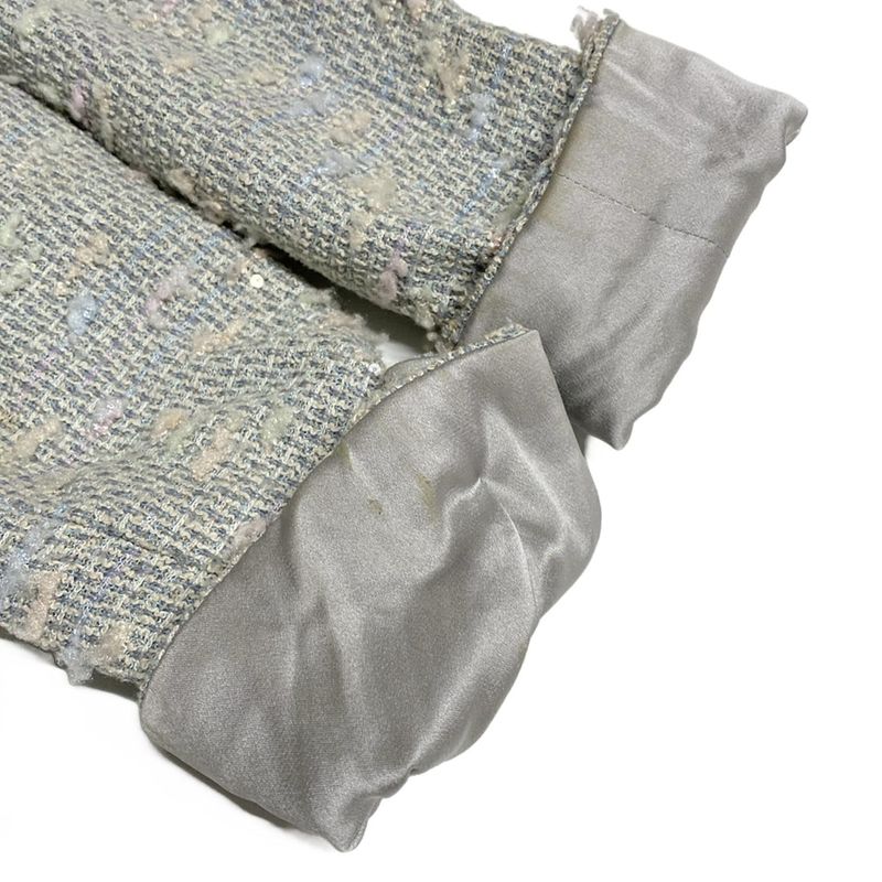 Chanel Skirt Suit Size 38 M Ladies P29904/p30118 Light Blue/ivory/multi