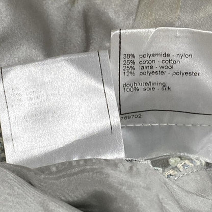 Chanel Skirt Suit Size 38 M Ladies P29904/p30118 Light Blue/ivory/multi