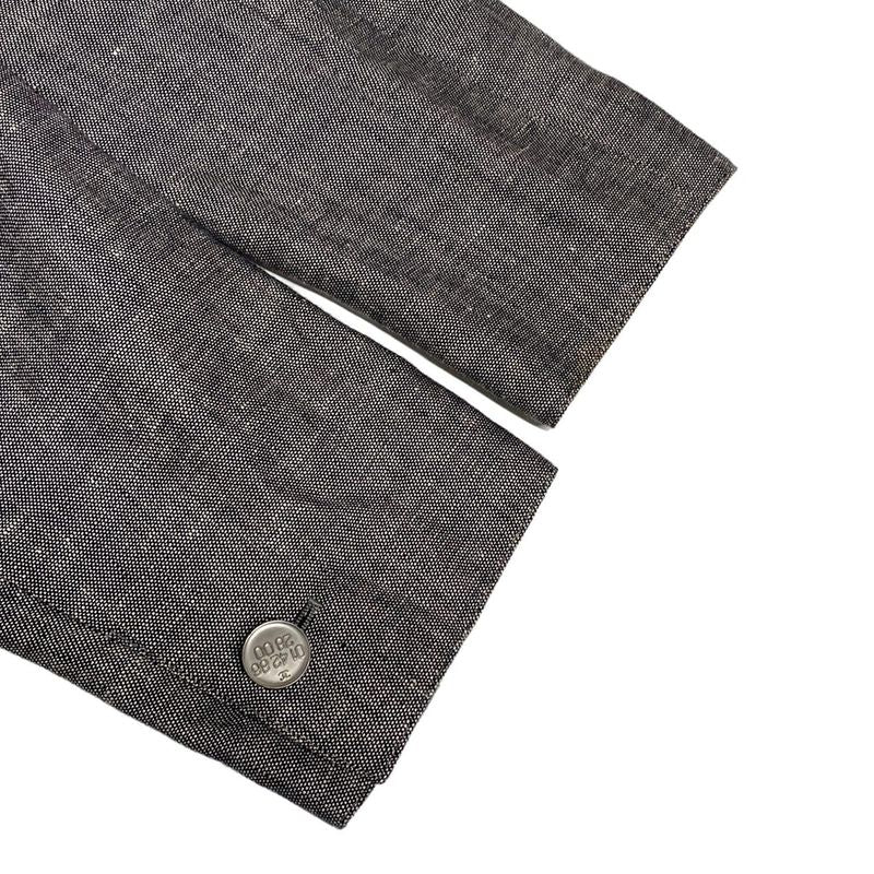 Chanel Jacket Size 38 M Women's P11161 Gray Double Linen
