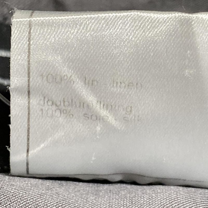 Chanel Jacket Size 38 M Women's P11161 Gray Double Linen