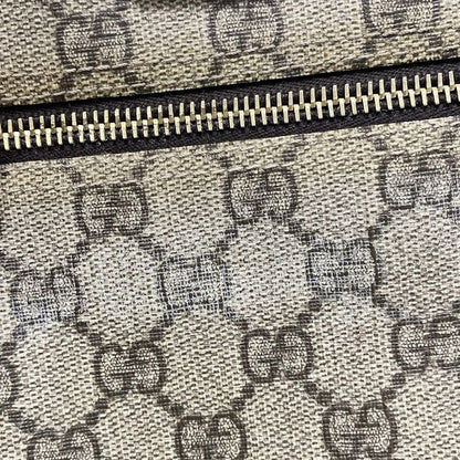 Gucci Shoulder Bag GG Plus GG Supreme 233268 Beige X Ebony X Dark Brown Leather