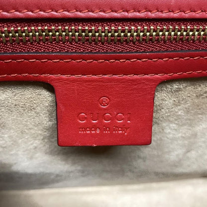 Gucci Shoulder Bag Sylvie 421882 Red Leather