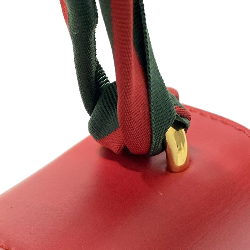 Gucci Shoulder Bag Sylvie 421882 Red Leather