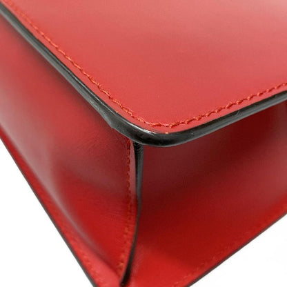 Gucci Shoulder Bag Sylvie 421882 Red Leather