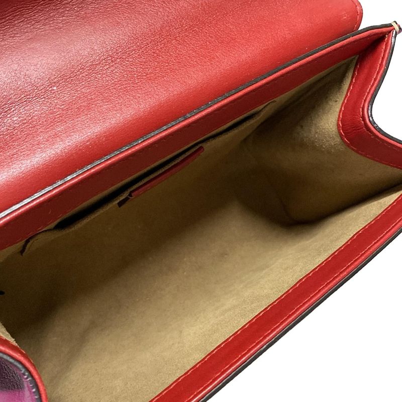 Gucci Shoulder Bag Padlock Small/gg Supreme 409487 Beige X Ebony X Multi Chain