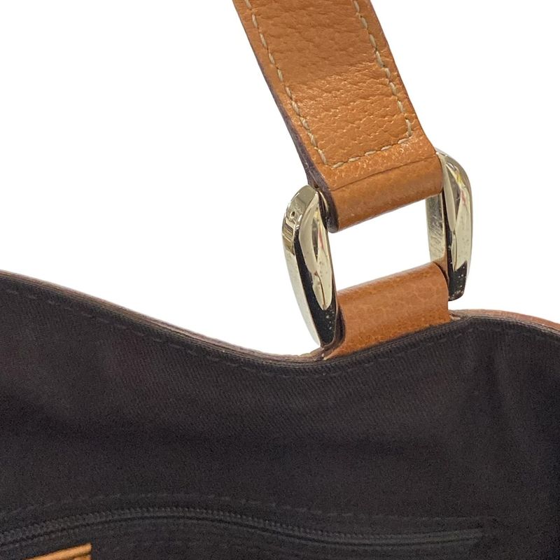 Gucci Tote Bag Abby/gg Pattern 130739 Beige/brown/orange Leather