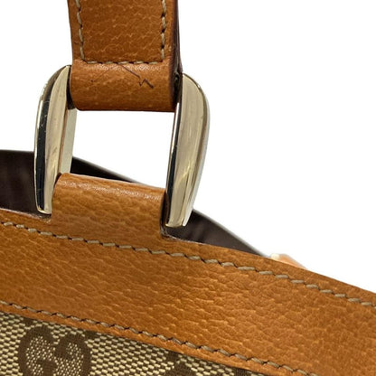 Gucci Tote Bag Abby/gg Pattern 130739 Beige/brown/orange Leather