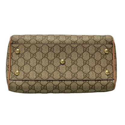 Gucci Handbag GG Plus GG Supreme 409529 Beige X Ebony X Multi Mini Boston /