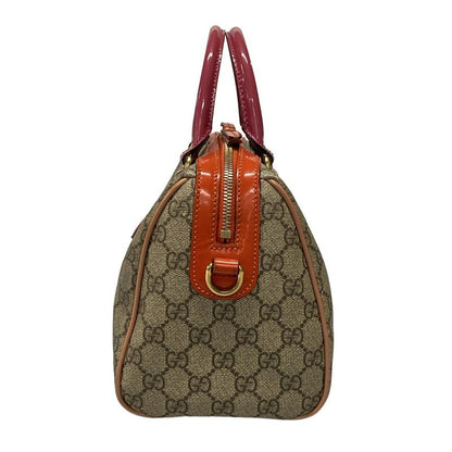 Gucci Handbag GG Plus GG Supreme 409529 Beige X Ebony X Multi Mini Boston /
