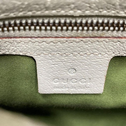 Gucci Shoulder Bag Horsebit/gg Pattern 144010 Beige/brown/ivory Studded Leather