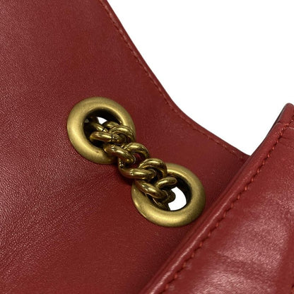 Gucci Shoulder Bag GG Marmont Quilted Small Shoulder Bag 443497 Red Chain