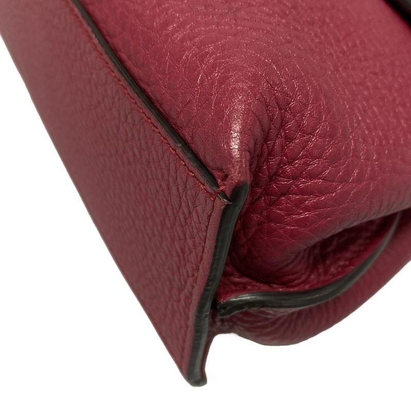 Gucci Handbag Bamboo Daily 370831 Pink Leather