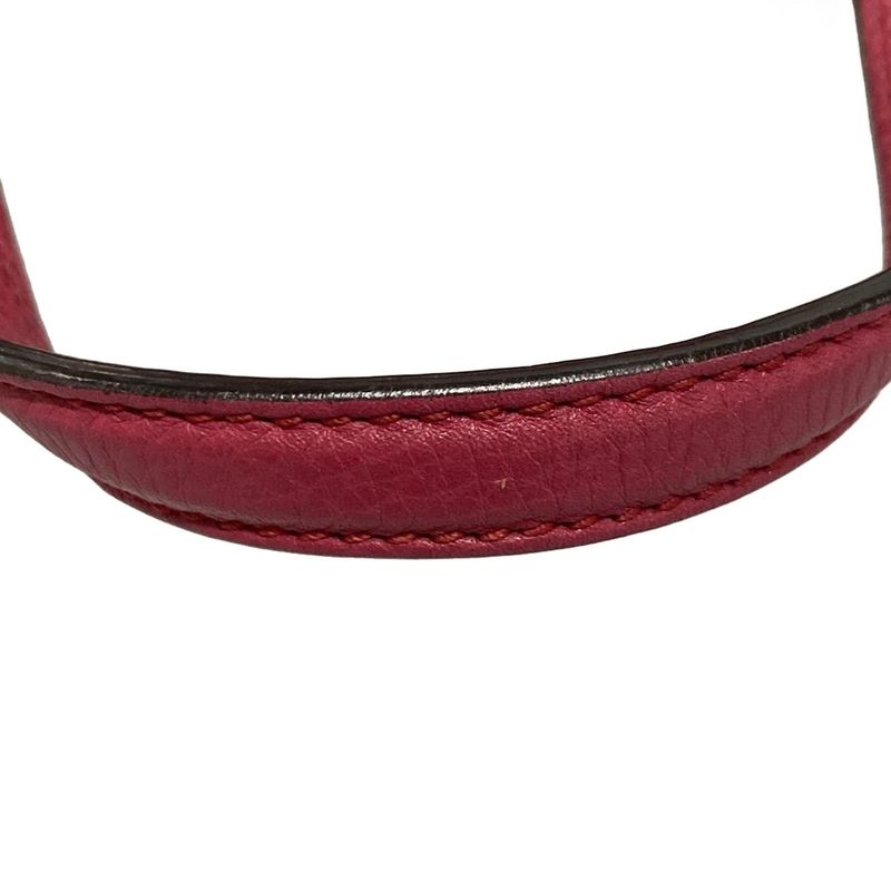 Gucci Handbag Bamboo Daily 370831 Pink Leather