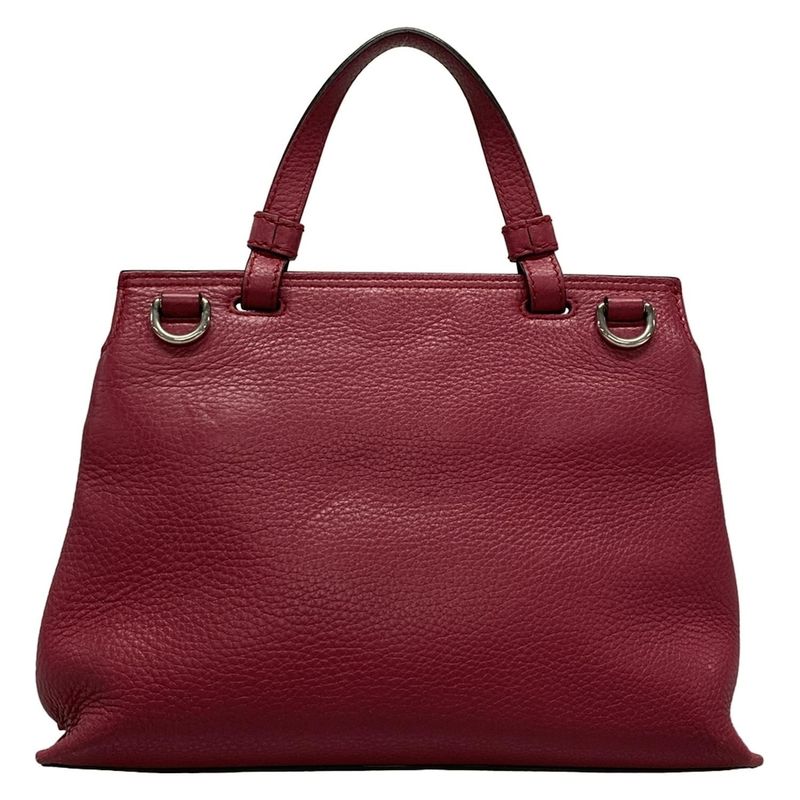 Gucci Handbag Bamboo Daily 370831 Pink Leather