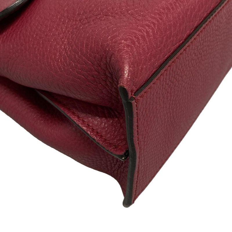 Gucci Handbag Bamboo Daily 370831 Pink Leather