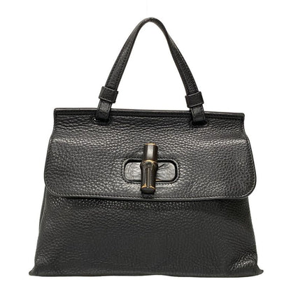 Gucci Handbag Bamboo Daily 370831 Black Leather