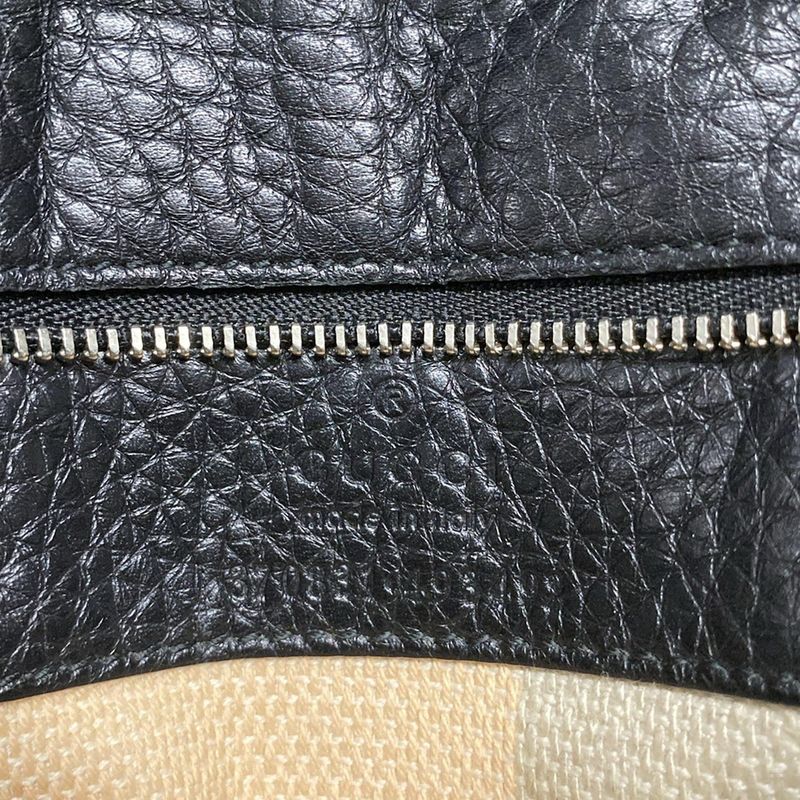 Gucci Handbag Bamboo Daily 370831 Black Leather