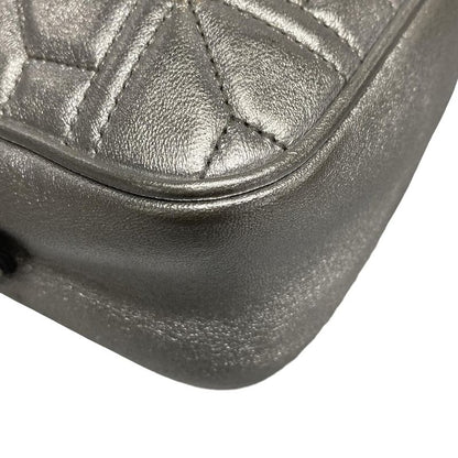 Gucci Shoulder Bag GG Marmont 447632 Silver Chain Shoulder/gold Hardware / Faux