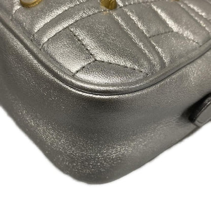 Gucci Shoulder Bag GG Marmont 447632 Silver Chain Shoulder/gold Hardware / Faux