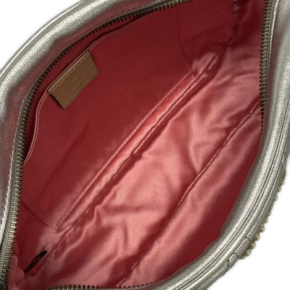 Gucci Shoulder Bag GG Marmont 447632 Silver Chain Shoulder/gold Hardware / Faux