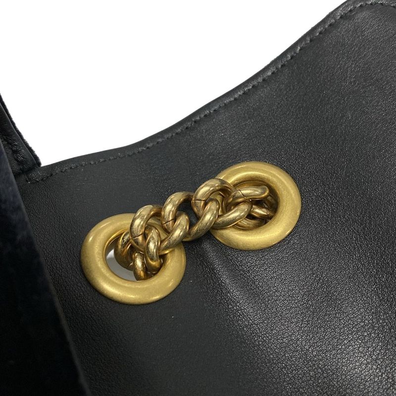Gucci Shoulder Bag GG Marmont Quilted Small Shoulder Bag 443497 Black Chain