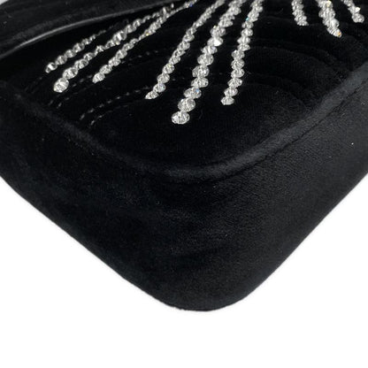 Gucci Shoulder Bag GG Marmont Quilted Small Shoulder Bag 443497 Black Chain