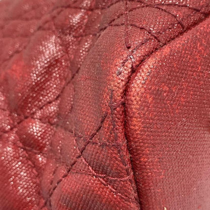 Dior/christian Dior Panarea Red Leather Tote Bag