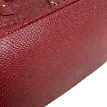 Dior/christian Dior Panarea Red Leather Tote Bag